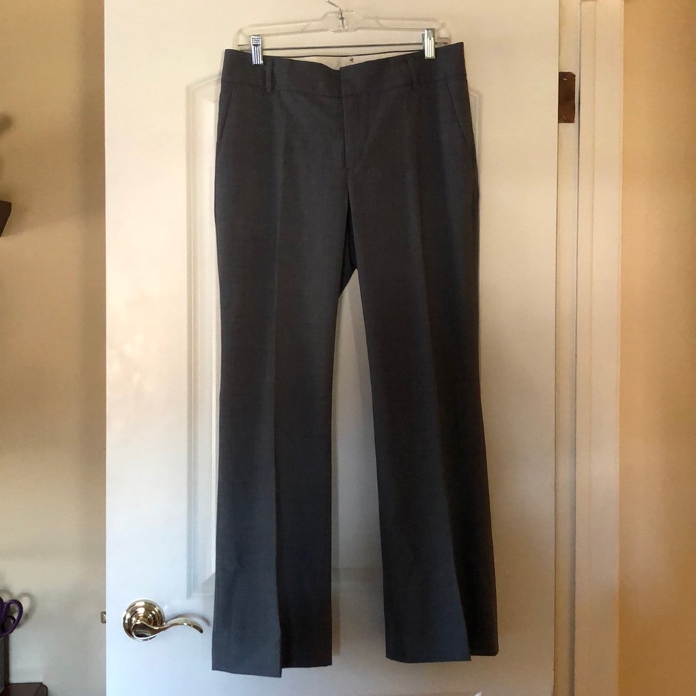 Great grey pinstripe suit pants